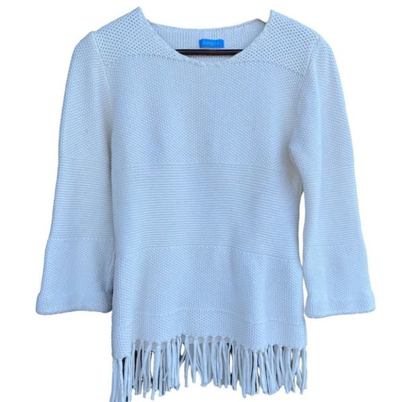 Burgess knit sweater with fringe hem - Picture 3 of 9